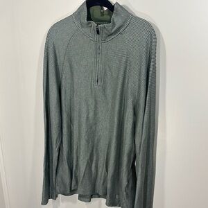 Cremieux Classics Men's Green and Gray Quarter Zip XL